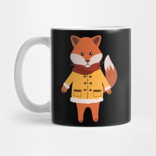 Woodland fox in a winter coat Mug